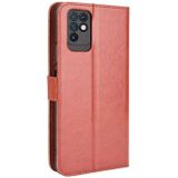 For Infinix Note 10 Crazy Horse Texture Horizontal Flip Leather Case with Holder & Card Slots & Lanyard(Brown)