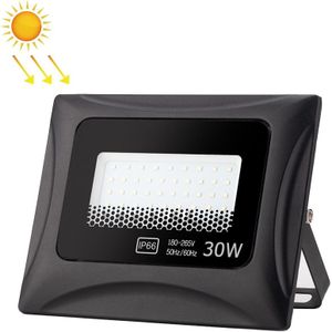 6500K Solar Lamp Outdoor Waterproof LED Floodlight  30W
