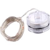 2m Water Resistant Colorful Light Silver Wire String Light  20 LEDs Knob Button Cell Battery Box Fairy Lamp Decorative Light
