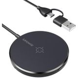 Mriowiz M-2001W 15W Desktop MagSafe Magnetic Wireless Charger for iPhone 12 Series  with USB + USB-C / Type-C Data Cable & Holder
