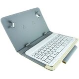 Universal Bluetooth Keyboard with Leather Case & Holder for Ainol / PiPO / Ramos 9.7 inch / 10.1 inch Tablet PC(White)