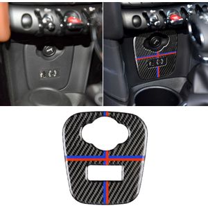 Red Blue Color Car F Chassis Cigarette Lighter Cover Panel Carbon Fiber Decorative Sticker for BMW Mini Cooper F55 / F56 / F57