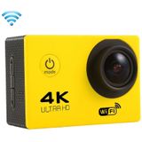 F60 2.0 inch Screen 170 Degrees Wide Angle WiFi Sport Action Camera Camcorder with Waterproof Housing Case  Support 64GB Micro SD Card(Yellow)