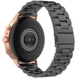 18mm Steel Wrist Strap Watch Band for Fossil Female Sport / Charter HR / Gen 4 Q Venture HR(Black)