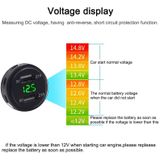 Universal Car Dual Port USB Charger Power Outlet Adapter 4.2A 5V IP66 with LED Digital Voltmeter + 60cm Cable(Green Light)