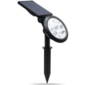 9 LEDs Solar Power Garden Lights LED Outdoor Garden Adjustable IP65 Waterproof Light(Warm White + White Light)