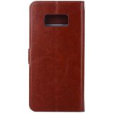 For Galaxy S8 Retro Crazy Horse Texture Horizontal Flip Leather Case with Holder & Card Slots & Wallet & Photo Frame & Lanyard(Brown)