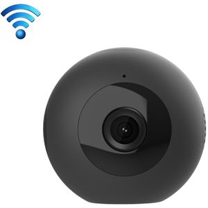 CAMSOY C8 HD 1280 x 720P 140 Degree Wide Angle Spherical Wireless WiFi Wearable Intelligent Surveillance Camera  Support Infrared Right Vision & Motion Detection Alarm & Charging while Recording (Black)