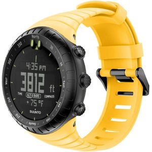 Smart Watch Silicone Wrist Strap Watchband for Suunto Core(Yellow)