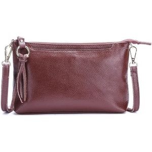 Ladies Large-Capacity Shoulder Bag Tassel All-Match Casual Messenger Bag(Brown)
