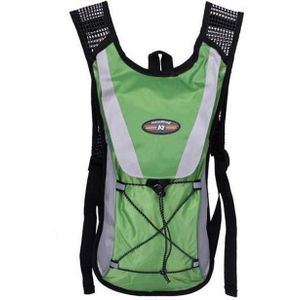 Outdoor Sports Mountaineering Cycling Backpack Water Bottle Breathable Vest(Green)