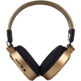 SH-S1 Folding Stereo HiFi Wireless Sports Headphone Headset with LCD Screen to Display Track Information & SD / TF Card  For Smart Phones & iPad & Laptop & Notebook & MP3 or Other Audio Devices(Random Delivery)(Gold)