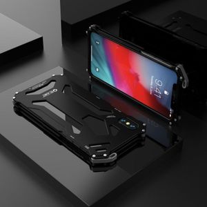 For iPhone XS / X R-JUST Shockproof Armor Metal Protective Case(Black)