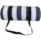 FP1409 6mm Thickened Moisture-Proof Beach Mat Outdoor Camping Tent Mat With Storage Bag 200x200cm(Blue Stripe)