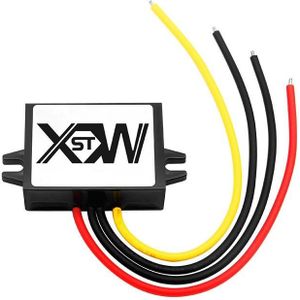 XWST DC 12/24V To 5V Converter Step-Down Vehicle Power Module  Specification: 12/24V To 5V 10A Medium Rubber Shell