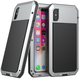 Metal Shockproof Waterproof Protective Case for iPhone XS Max (Silver)