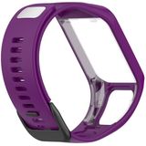 For Tomtom 4 Silicone Replacement Strap Watchband(Purple)