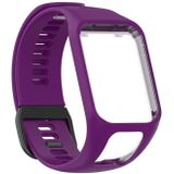 For Tomtom 4 Silicone Replacement Strap Watchband(Purple)