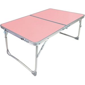 Plastic Mat Adjustable Portable Laptop Table Folding Stand Computer Reading Desk Bed Tray (Pink)