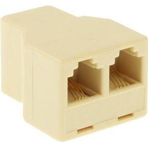 RJ11 Female to 2 Female Phone Splitter