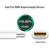 66W USB Fast Charging Travel Charger With EU Plug Conversion Head + 6A USB to Type-C Flash Charging Data Cable  EU Plug(1.5m)