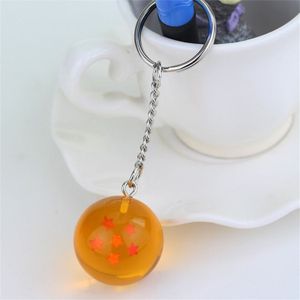 Anime Dragon Ball 7 Stars Balls 2.7cm PVC Figures Toys Keychain(6 star)