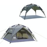 Desert&Fox Outdoor Travel Camp Tent Beach Automatic Easily Building Tent for 3-4 People(Army Green)