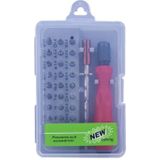 32-in-1 CRV Steel Mobile Phone Disassembly Repair Tool Multi-function Combination Screwdriver Set(Red)