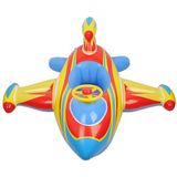 Children Thickened Inflatable Airplane Shape Seat Mount Swimming Ring(Blue)