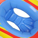 Children Thickened Inflatable Airplane Shape Seat Mount Swimming Ring(Blue)