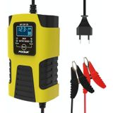 FOXSUR 2A / 6V / 12V Car / Motorcycle 3-stage Full Smart Battery Charger  Plug Type:JP Plug(Yellow)