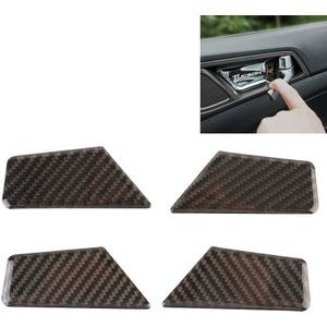 Carbon Fiber Car Door Switch Inner Door Bowl Panel Decorative Sticker for Hyundai Tucson