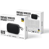 WK D20 Portable HIFI Mini Bluetooth Speaker (Black)