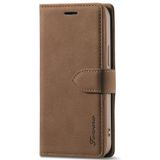 Forwenw F1 Series Matte Strong Magnetism Horizontal Flip Leather Case with Holder & Card Slots & Wallet & Photo Frame For iPhone 13(Brown)