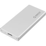 ORICO MSA-UC3 USB 3.1 Type C Aluminum External Storage Enclosure Hard Disk Box for 50mm x 30mm M-SATA SSD(Silver)