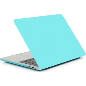 ENKAY Hat-Prince 2 in 1 Frosted Hard Shell Plastic Protective Case + Europe Version Ultra-thin TPU Keyboard Protector Cover for 2016 MacBook Pro 15.4 Inch with Touch Bar (A1707) (Blue)