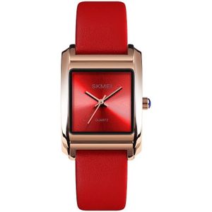 SKMEI 1432 Ladies Fashion Watch Matte Waterproof Quartz Watch(Red)