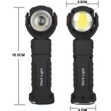 Dual-Function Work Light Outdoor Portable Handheld Inspection Light COB Rechargeable Flashlight Emergency Light