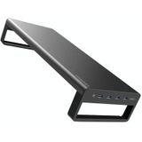Vaydeer Metal Display Increase Rack Multifunctional Usb Wireless Laptop Screen Stand  Style:High Configuration(L)