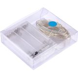 5m IP65 Waterproof Silver Blue Light Wire String Light  50 LEDs SMD 0603 3 x AA Batteries Box Fairy Lamp Decorative Light  DC 5V