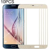 10 PCS Front Screen Outer Glass Lens for Samsung Galaxy S6 / G920F (Gold)