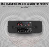 M10 Subwoofer Bluetooth Speaker  Support Cancellation of Original Sound & Independent Reverberation Adjustment & Wired / Wireless Microphone Amplification & FM & Recording & Remote Control & 3.5mm AUX (Black)