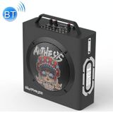 M10 Subwoofer Bluetooth Speaker  Support Cancellation of Original Sound & Independent Reverberation Adjustment & Wired / Wireless Microphone Amplification & FM & Recording & Remote Control & 3.5mm AUX (Black)