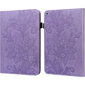 Kant bloem embossing patroon horizontale flip lederen tas met houder & kaart slots & portefeuille en fotolijst & slaap / weks-functie voor Amazon Kindle Fire HD 10 2019/2018/2017/2016