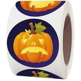 Pumpkin Pattern Halloween Sticker Gift Envelope Label  Size: 1.5 Inch / 3.8CM(As Show)