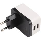 WN-2018 Dual USB Travel Charger Power Adapter Socket  EU Plug