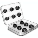 12 PCS Wireless Earphone Replaceable Memory Foam Ear Cap Earplugs for AirPods Pro  with Storage Box(Black)