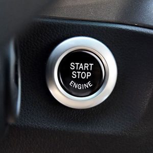 Car Engine Start Key Push Button Cover for BMW G / F Chassis  without Start and Stop (Black)
