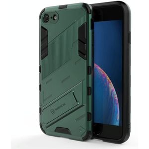 Punk Armor 2 in 1 PC + TPU Shockproof Case with Invisible Holder For iPhone 7 & 8(Green)