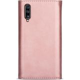 For Samsung Galaxy A70 / A70s Skin Feel Zipper Horizontal Flip Leather Case with Holder & Card Slots & Photo Frame & Lanyard & Long Rope(Rose Gold)